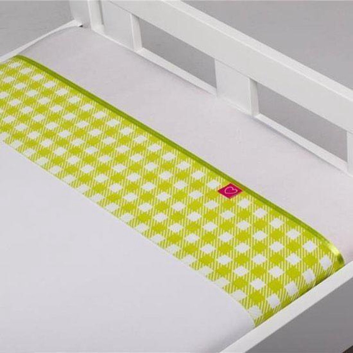 Abby laken Lime - Wiegje (75x100 cm)