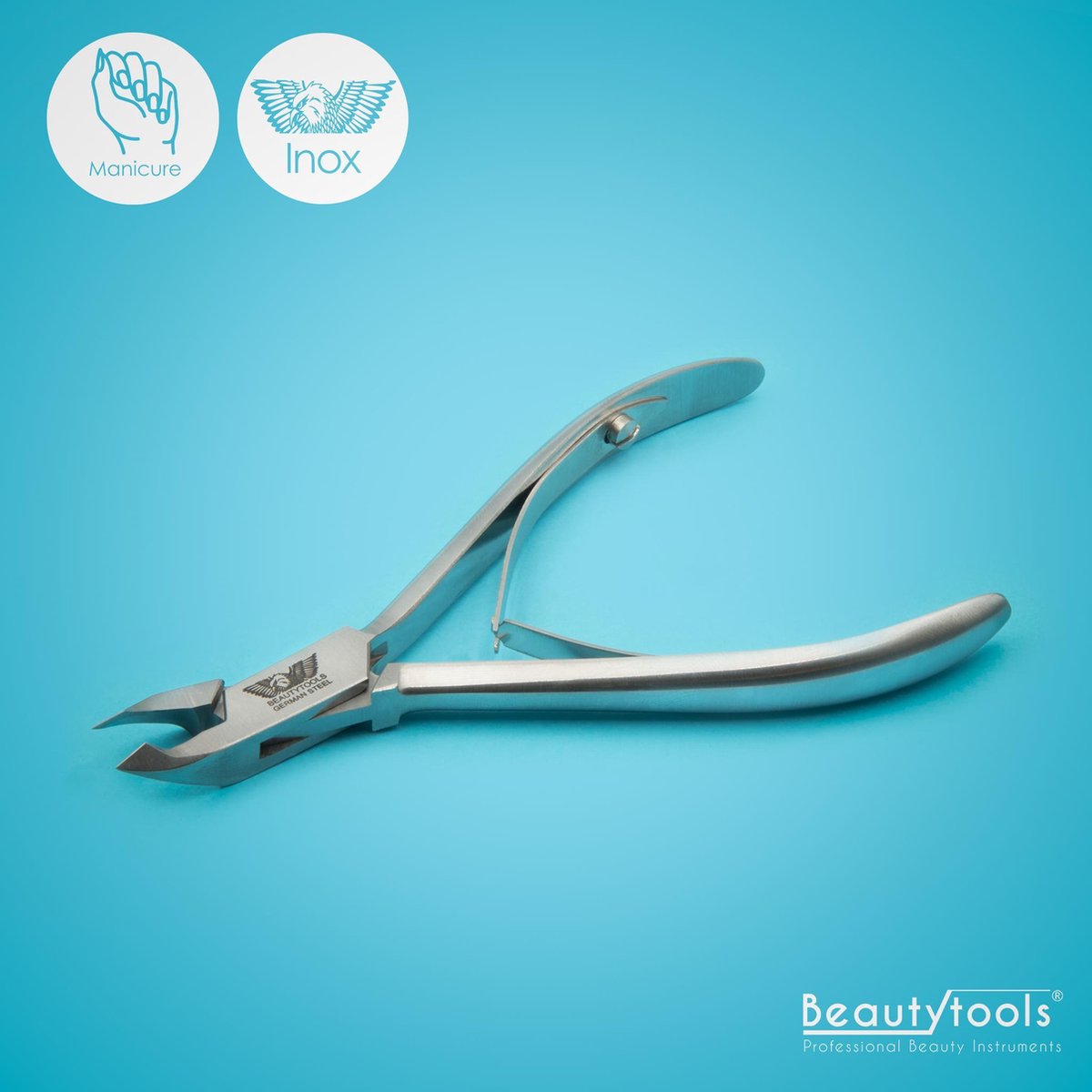 Beautytools Nagelriem Knipper/INOX Vellentang Voor Het Verwijderen Van Nagelriemen (Cuticle Cutter) - 6mm Bek (Square Box) (NN-0195)