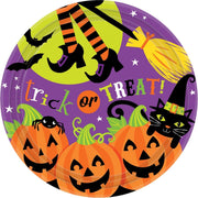 AMSCAN - 8 kartonnen Happy Halloween borden - Decoratie > Borden