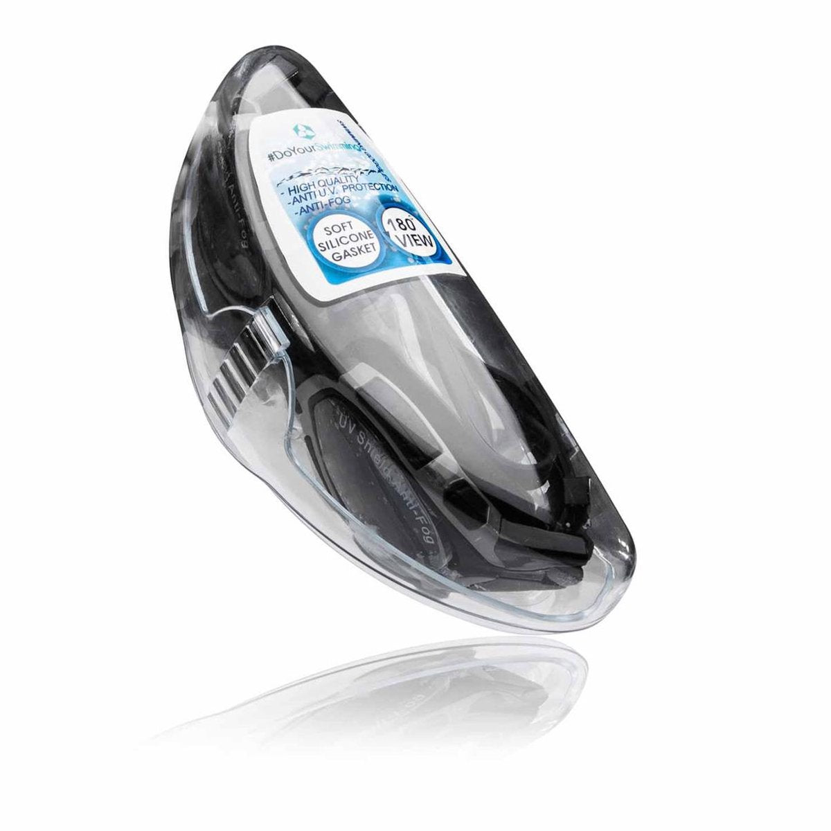 #DoYourSwimming - Zwembril incl. transportbox - »Shark« - anti-fog systeem