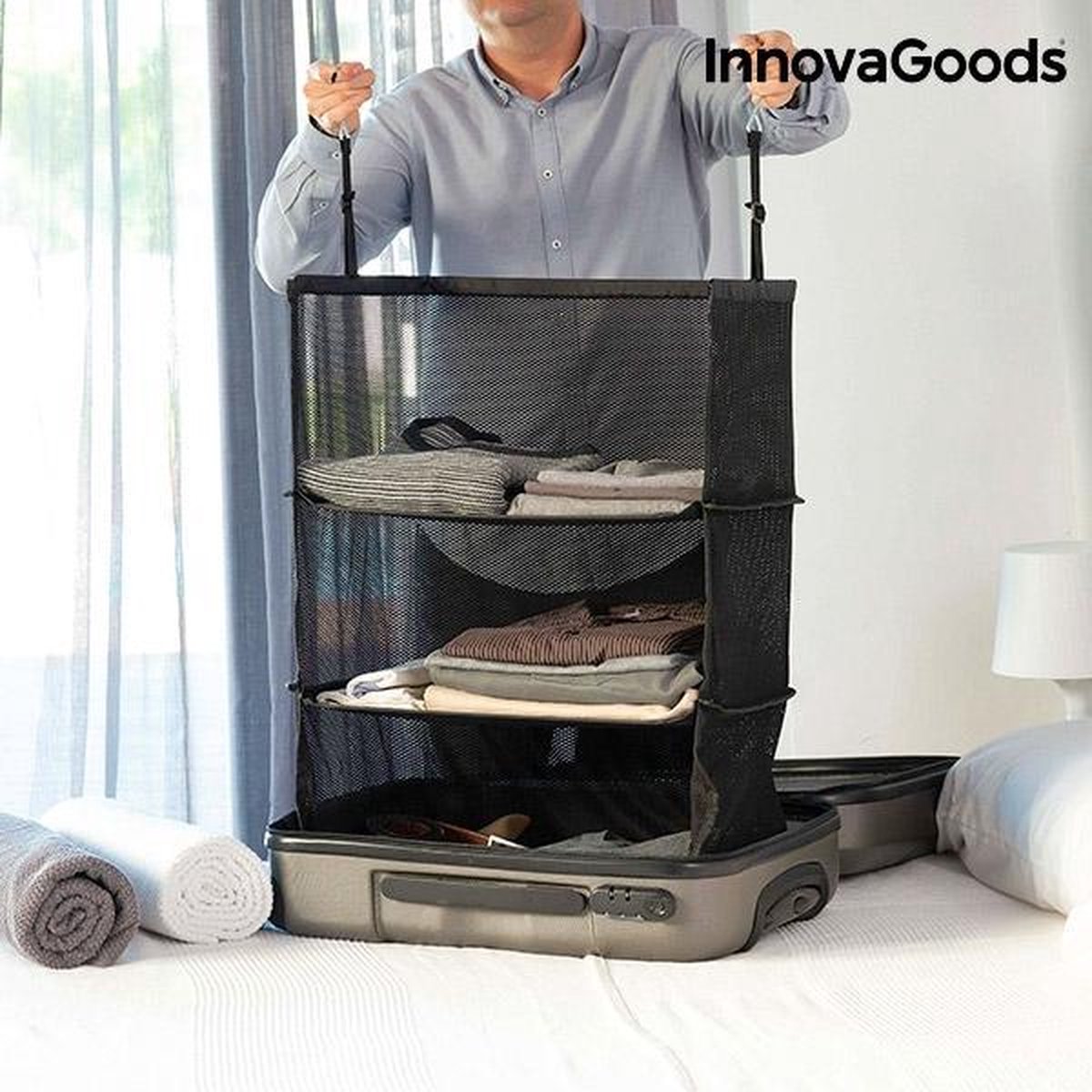 Uitvouwbare Koffer Organizer -3 laags Innovagoods