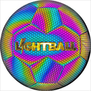 Lightball™ Lichtgevende Voetbal - Voetbal - Holografisch - Reflecterende - Maat 5 - Bal - Wit/Zwart/Roze/Blauw/Geel - Cadeau