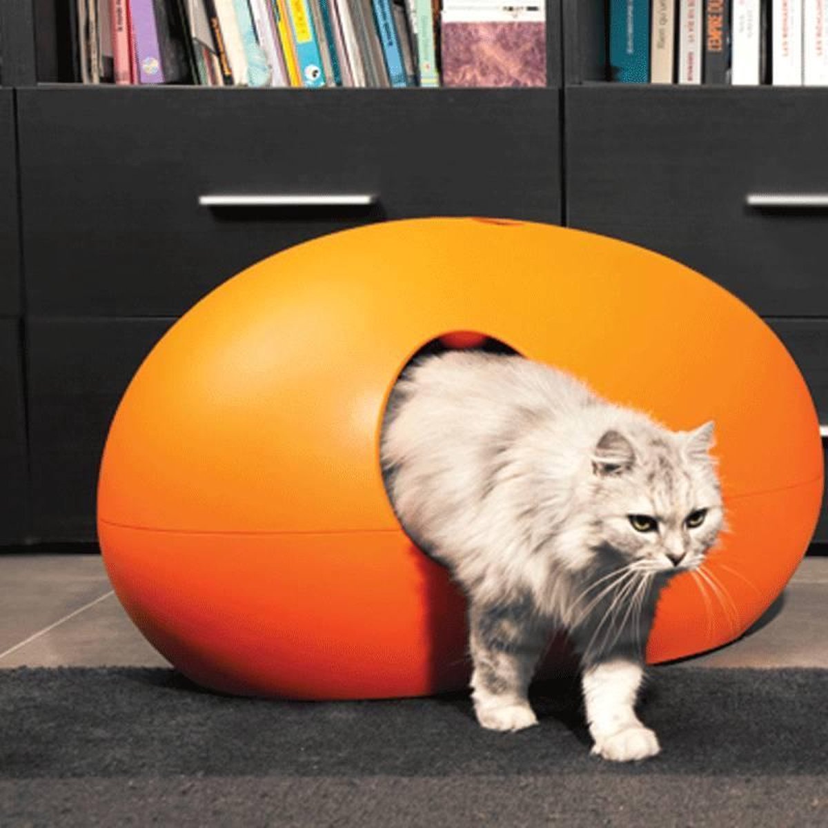 SinDesign Poopoopeedo Kattenbak of Kattenmand oranje