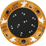 Halloween - 10x Oranje Halloween borden met print 22 cm - wegwerp bordjes