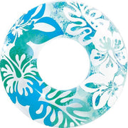 Opblaas zwemband Clear Color Tubes 91 cm | blauw