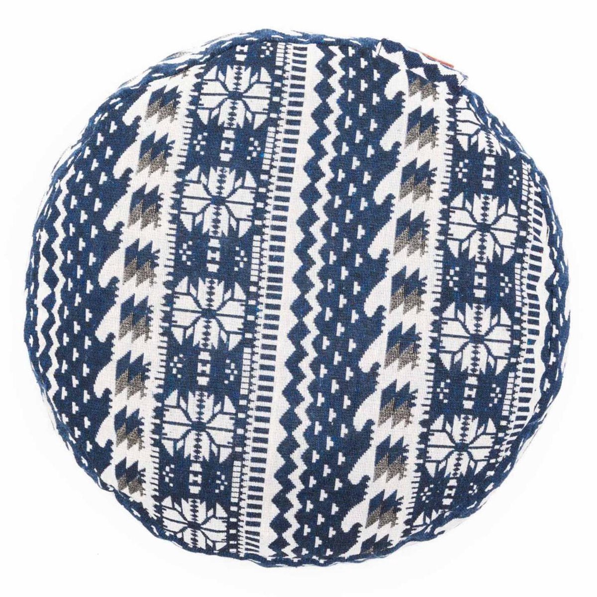#DoYourYoga - Yoga kussen - »Vishnu« - rond meditatiekussen met bio-organische boekweit schalen vulling - H:15cm