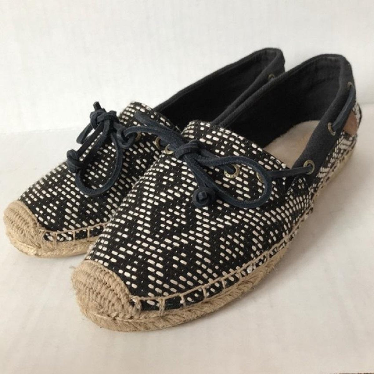 Sperry espadrilles - Sperry Katama blk/wht Tribal - Maat 35