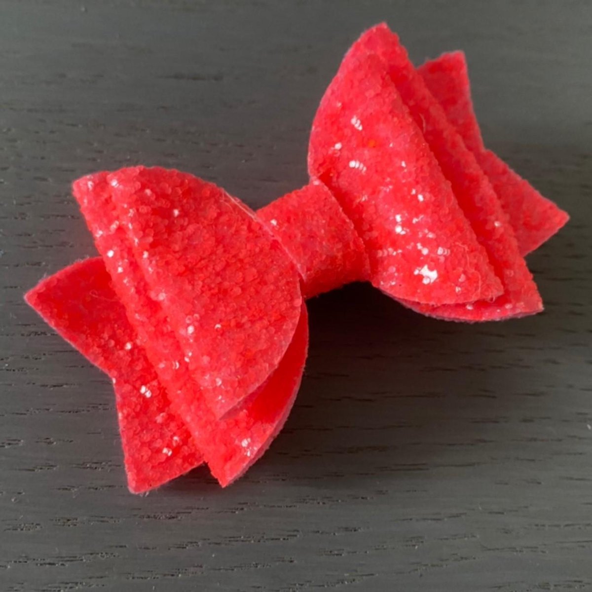 Haarstrik Neon - Licht Roze - 80 mm - Strik op Clip