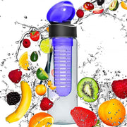 #DoYourFitness - Fruitwater fles - »FruitExplosion« - Fruit infuser voor fruitpunches / groente spritzers - 700ml - blauw
