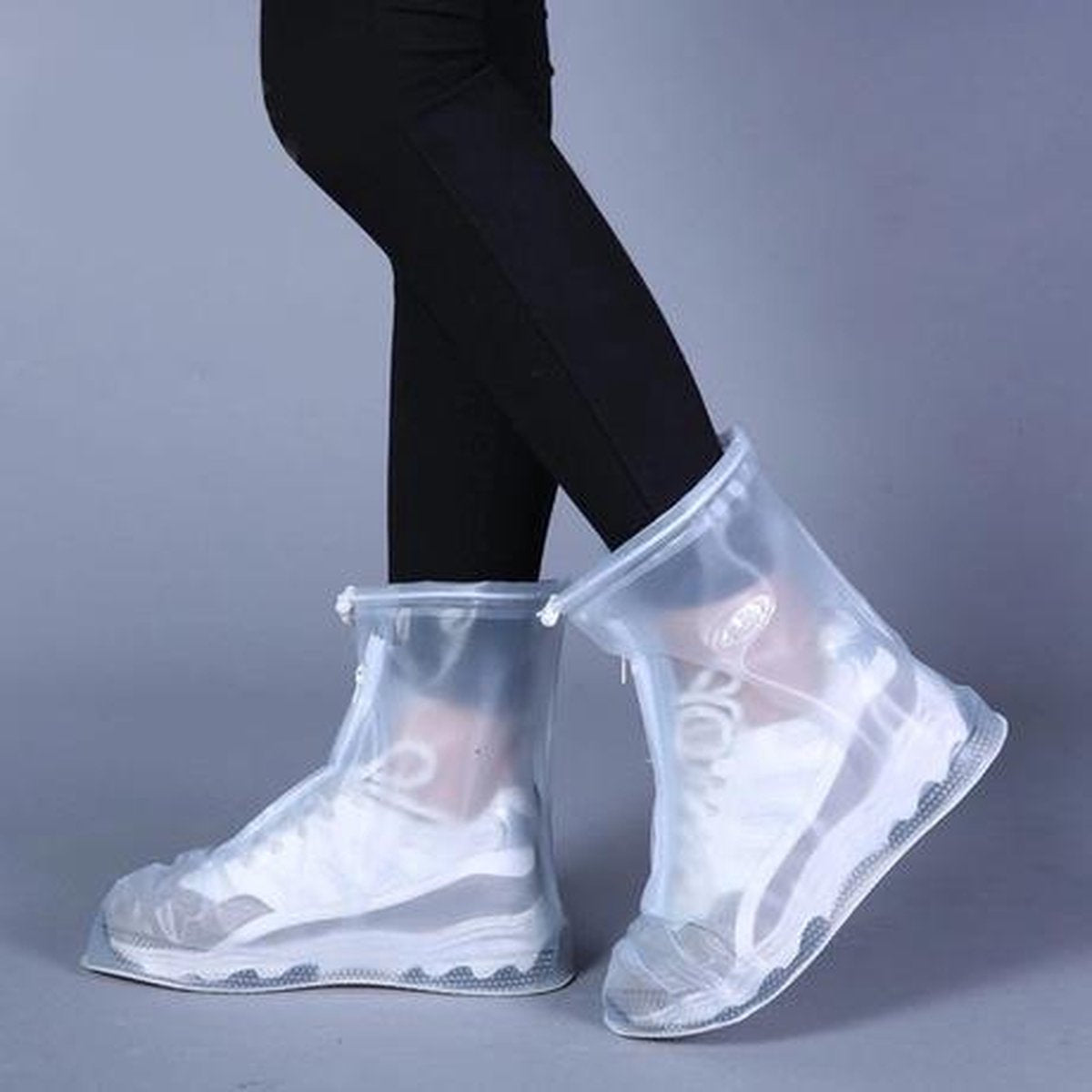 Unisex Regen Overtrek Schoen- Transparant - Maat 37