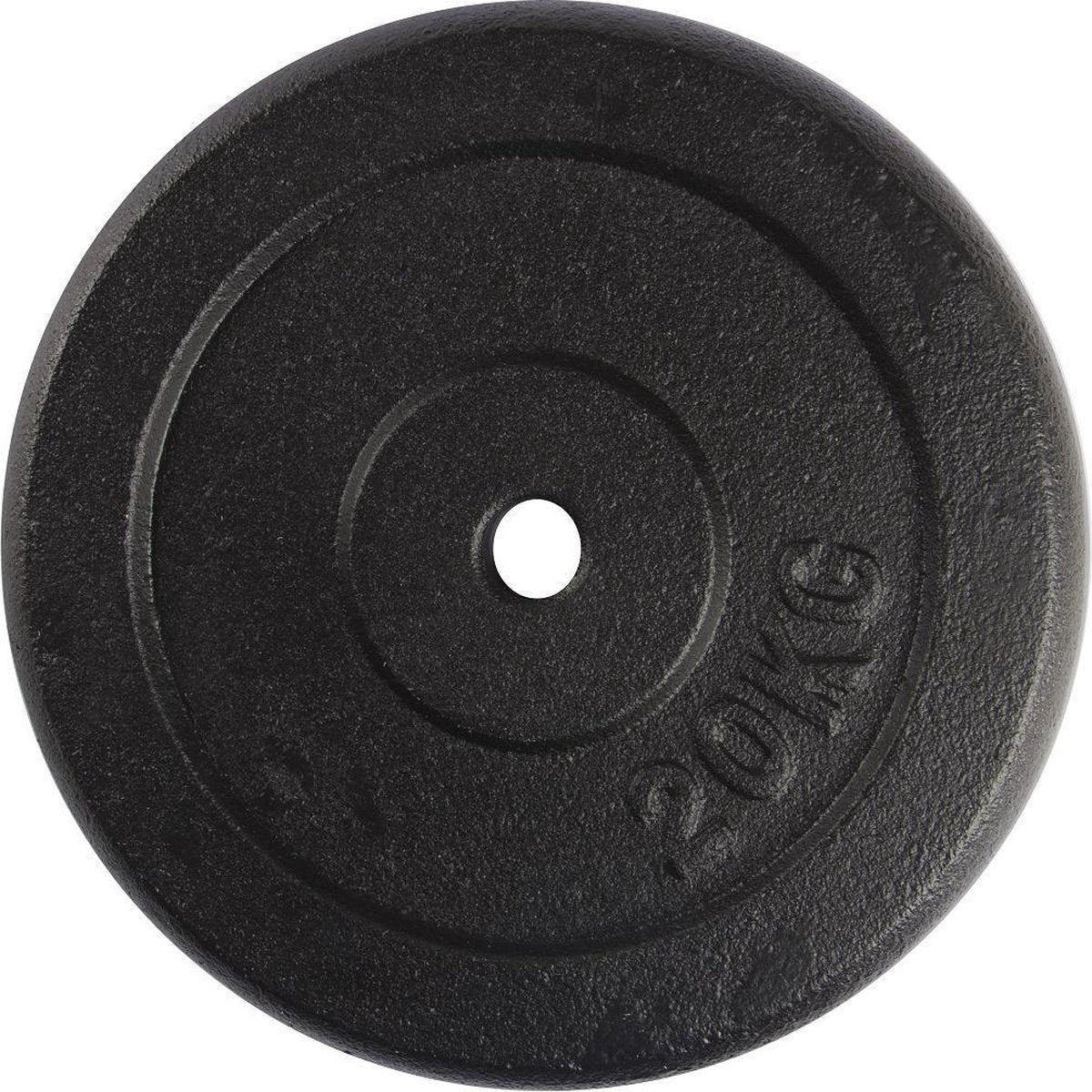 Halterschijf - VirtuFit Gietijzeren Gewicht - 30 mm - 20 kg - Zwart