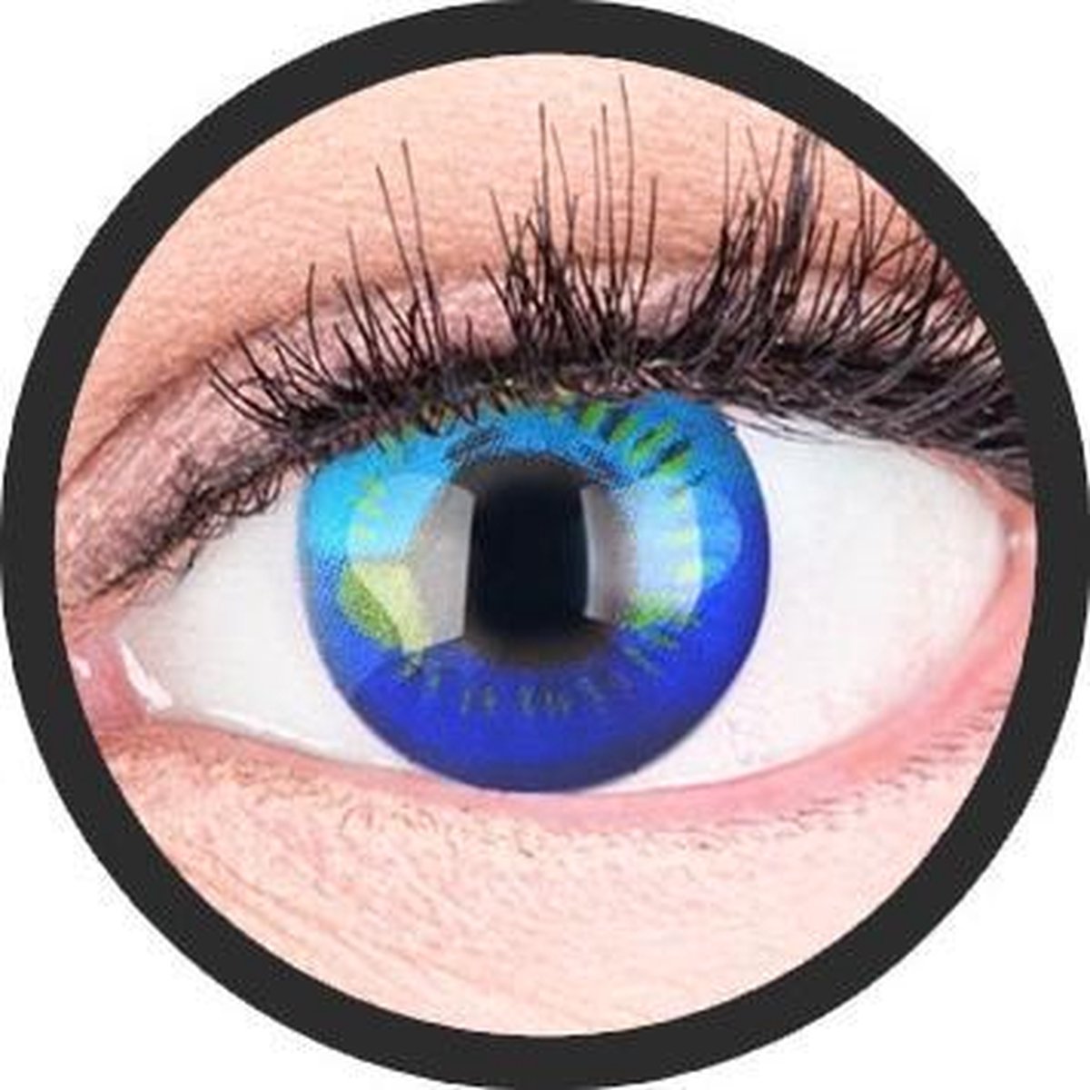 Anime blauwe kleurlenzen