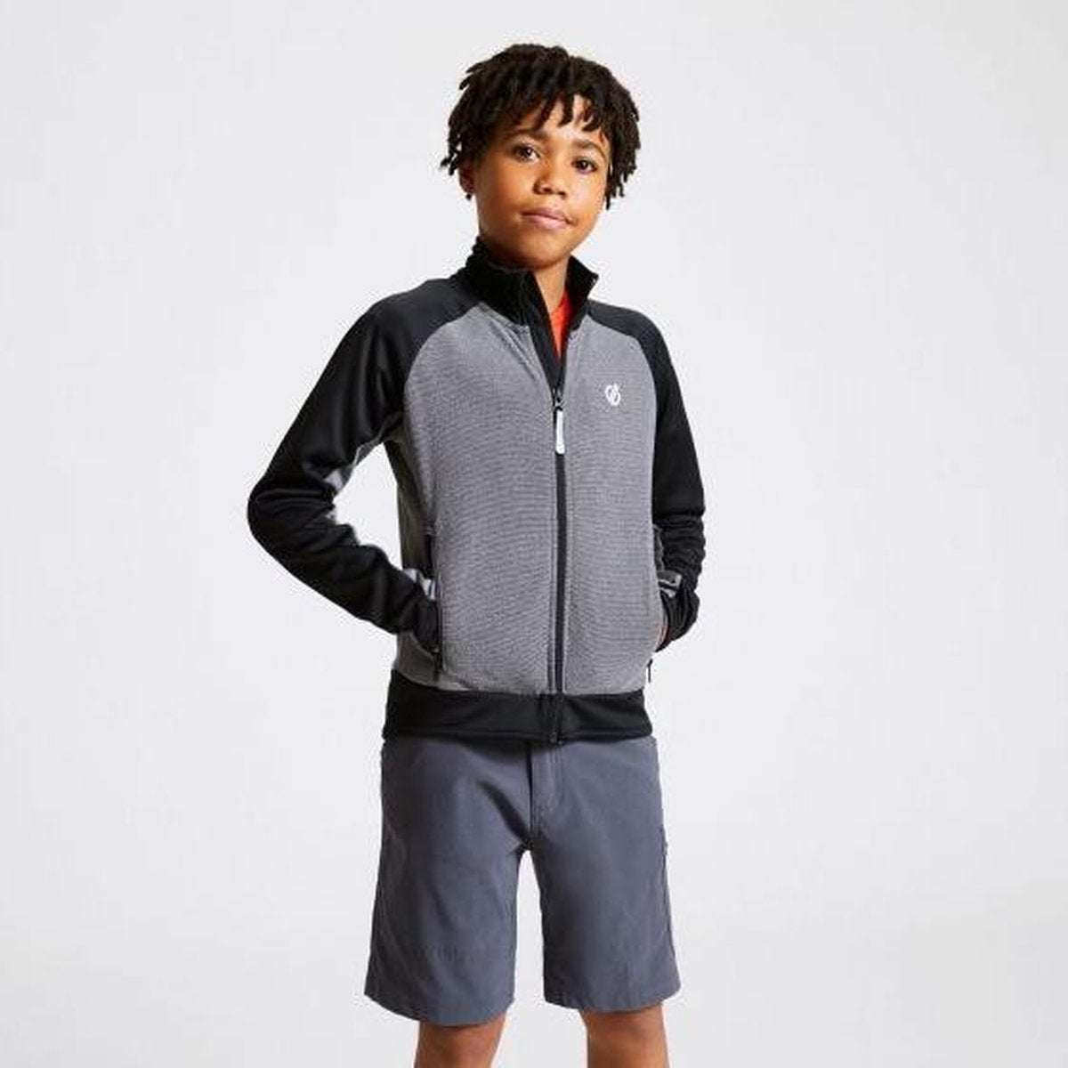 Dare 2b Outdoorjas Accolade Junior Polyester Grijs/zwart Mt 128