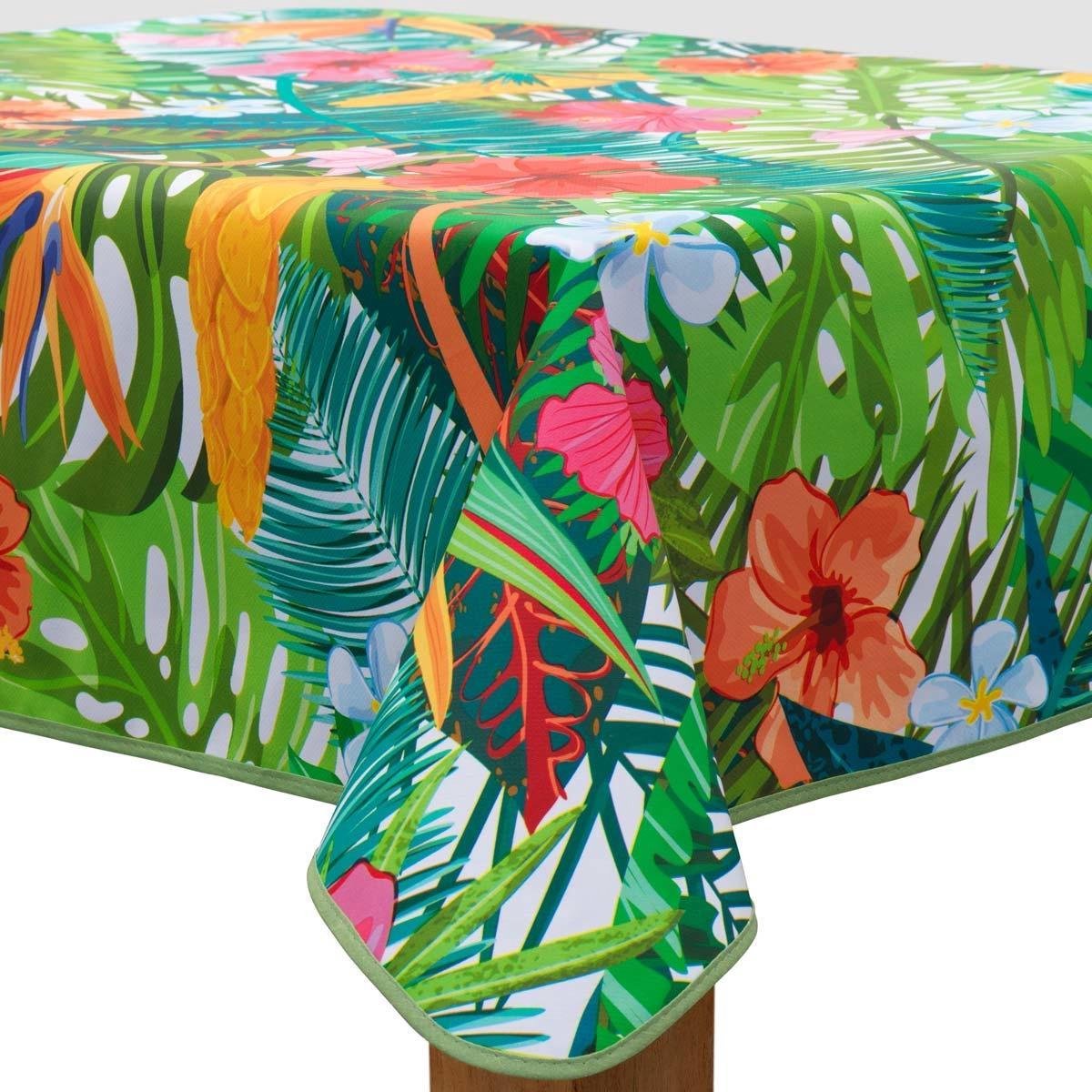 MixMamas Vierkant Tafelzeil - Ø 140 cm - Paradise Jungle