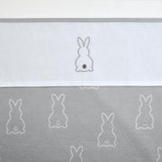 Meyco X Mrs.Keizer wieglaken Rabbit - Silver - 75x100 cm