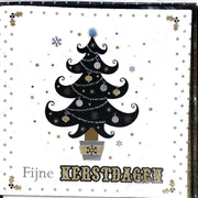 10 Luxe kerstkaarten met folie en glitter + enveloppen|Kerstkaart - Kerstkaart met envelop - Wenskaart - Kerstcadeau- Algemene kaart – Feest - Set van 10 stuks