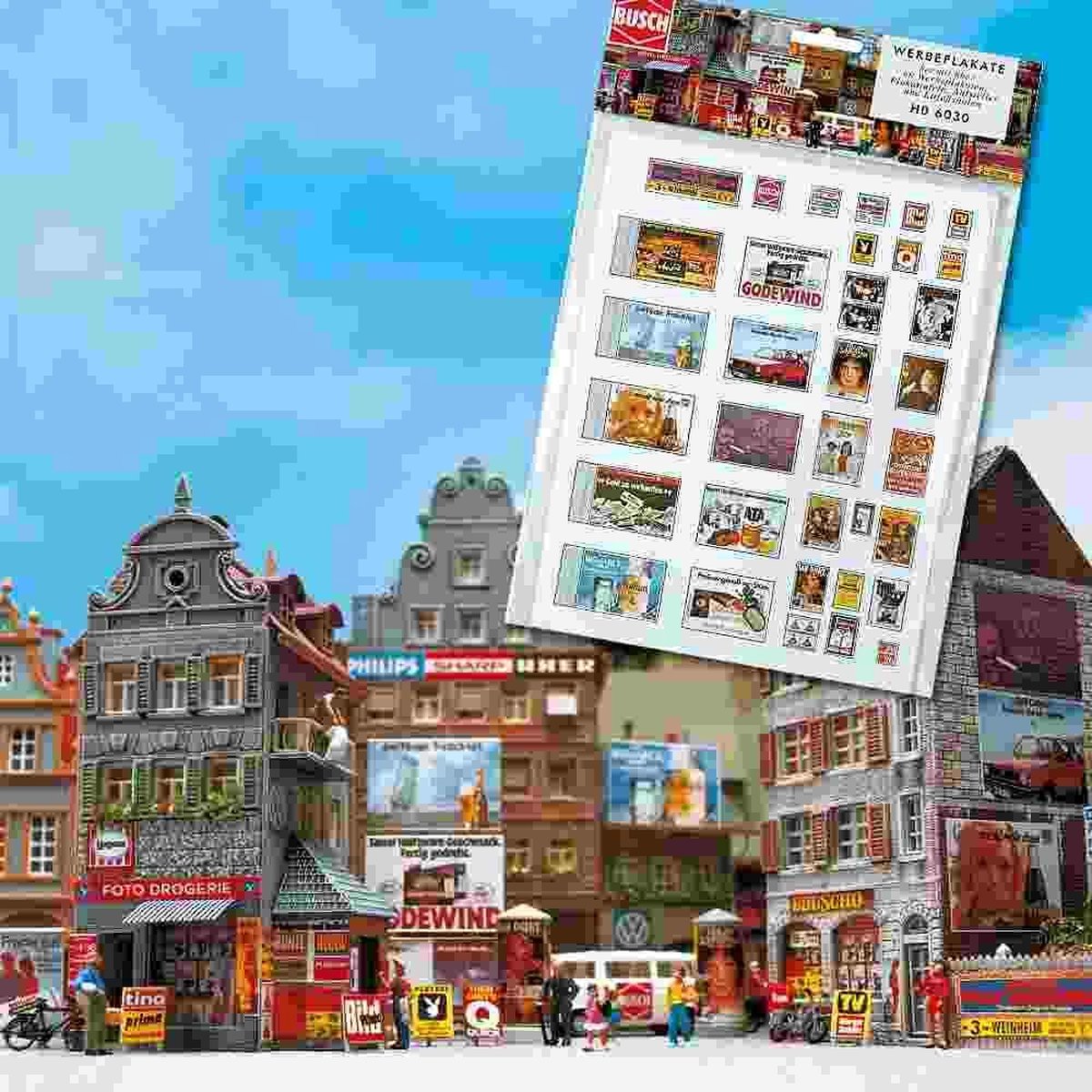 Busch - Werbeplakate-set H0 (Bu6030)