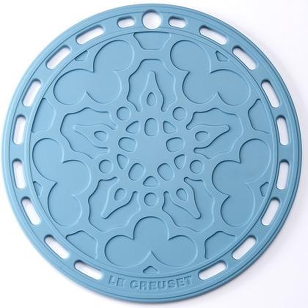 LE CREUSET - Siliconen - Onderzetter 20cm Caribbean Blue