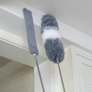 TDR - 1x Microvezel Plumeau + 1x Microvezel Luxaflex/lamellen reiniger - Afstoffer – Duster – ragebol - met Uitschuifbare Telescoopsteel tot 250 CM - Ragebol RVS