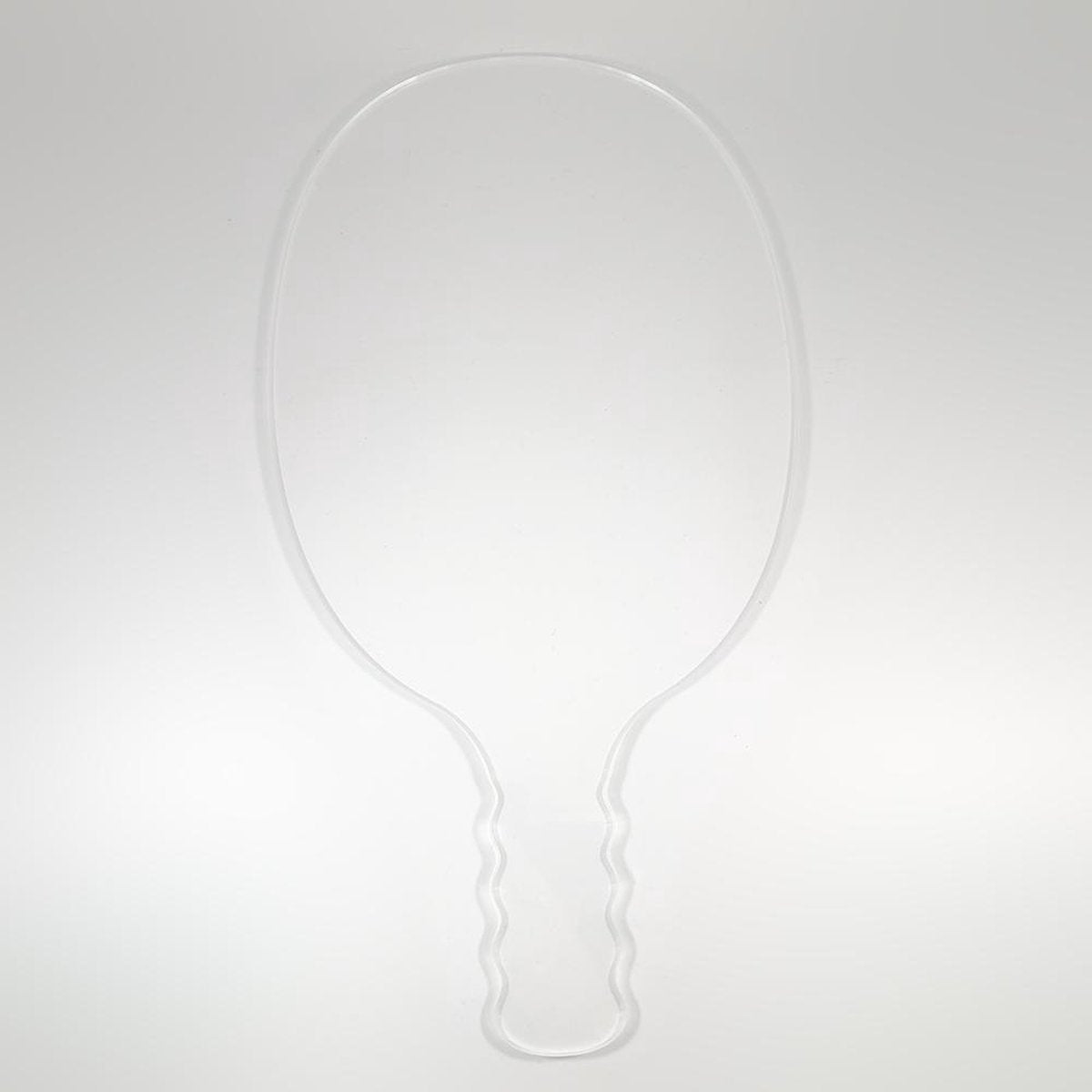 Plexiglas hand spatscherm preventiescherm spetterscherm ovaal mondkapje aanvulling kleurmasker