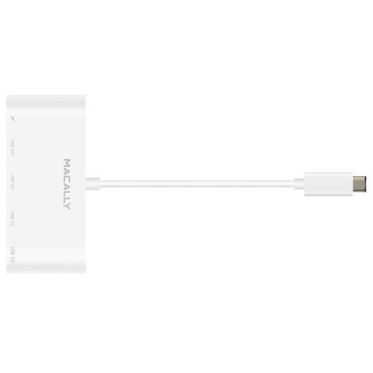 Macally UCVGA tussenstuk voor kabels USB C VGA + USB 3.0 Wit