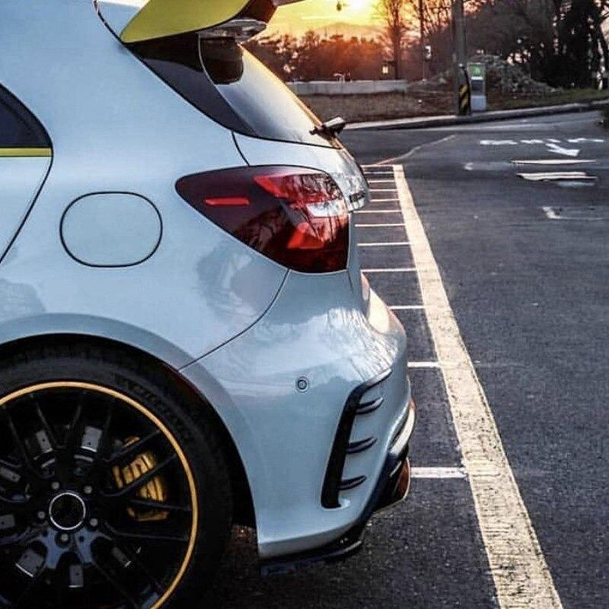 Mercedes A Klasse W176 Canard Spoiler Amg Styling Bumper pakket A45 AMG A180 A200 A220 A250 achterbumper