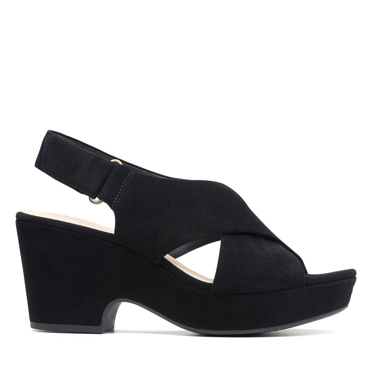 Clarks - Dames schoenen - Maritsa Lara - D - black suede - maat 38