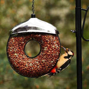 Voederring Vogelvoederhuisje - Grijs - 25 cm x 7 cm - 2 stuks