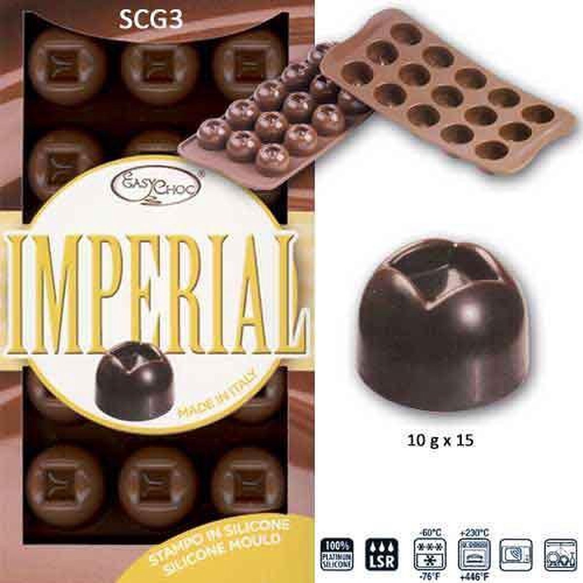 Siliconen Chocoladevorm "Imperial"