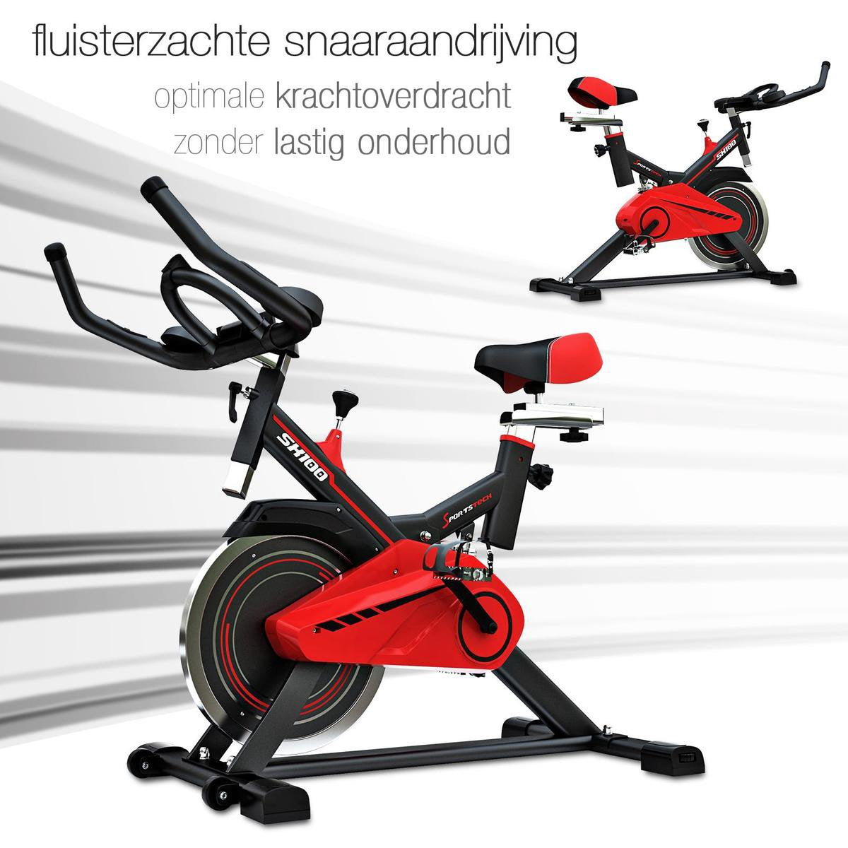 Sportstech SX100 hometrainer - vliegwiel 13kg - professionele speedbike