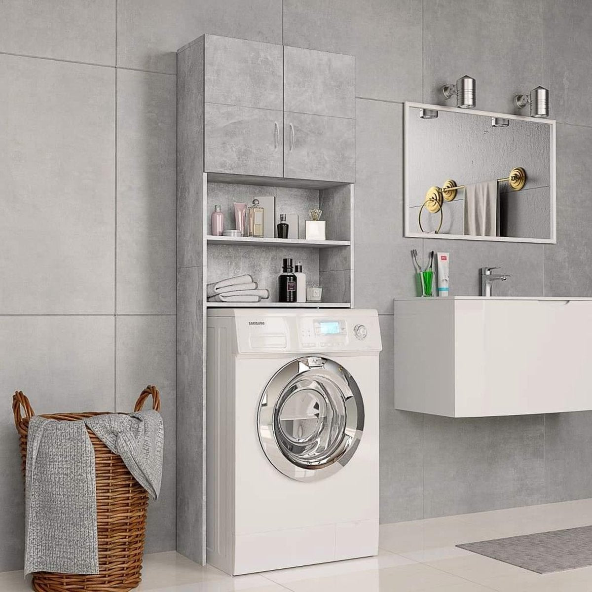 Medina Wasmachinekast 64x25
