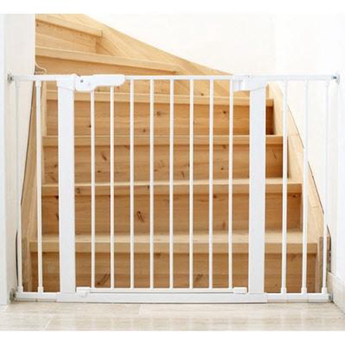 Baby Dan Premier Wit Klemhek gate met 6 extensions 112 - 119