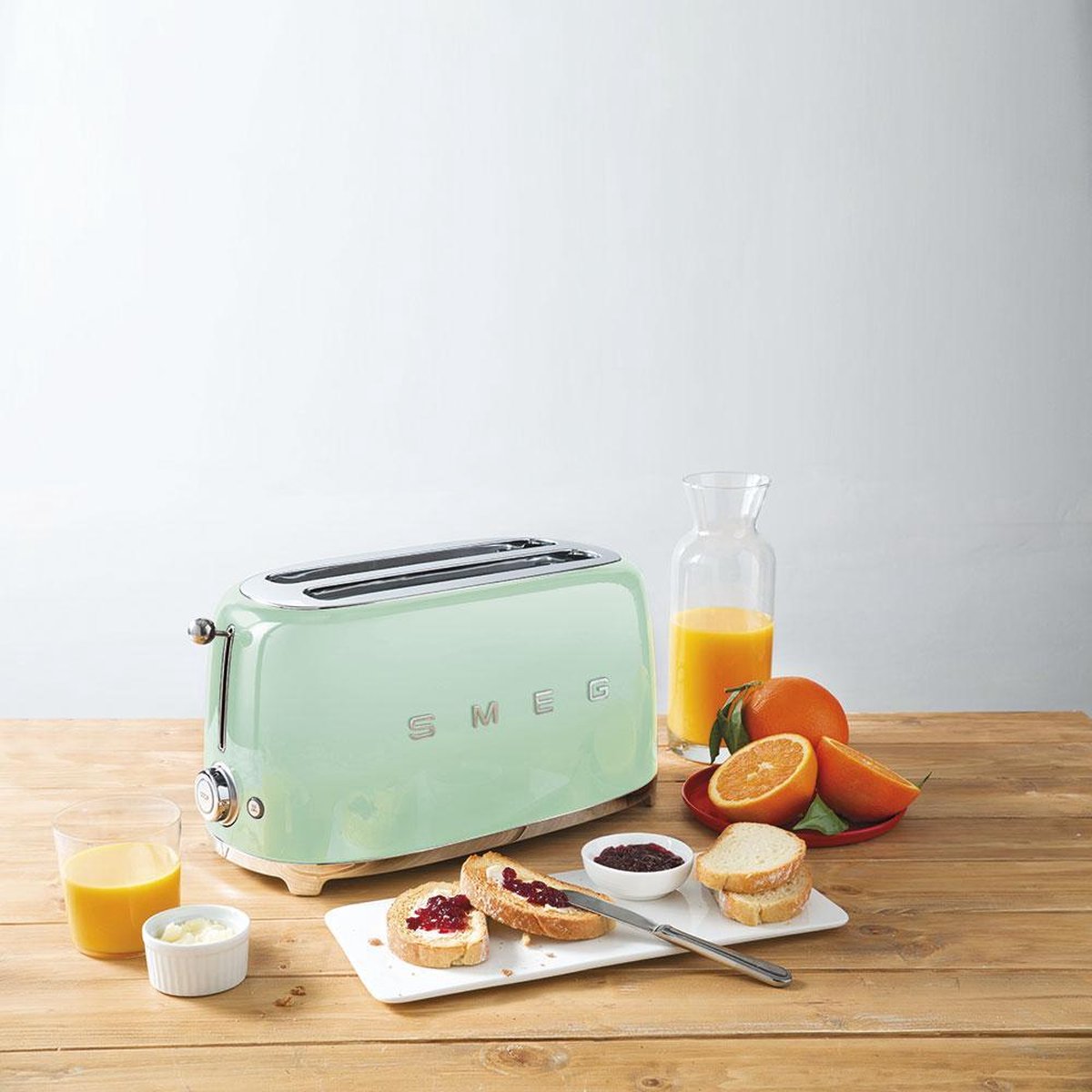 Smeg TSF02PGEU - Broodrooster - Watergroen