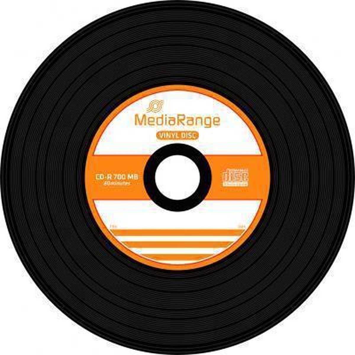 CD-R MediaRange 700MB 50pcs Spindel grammofoonplaatOptik bk