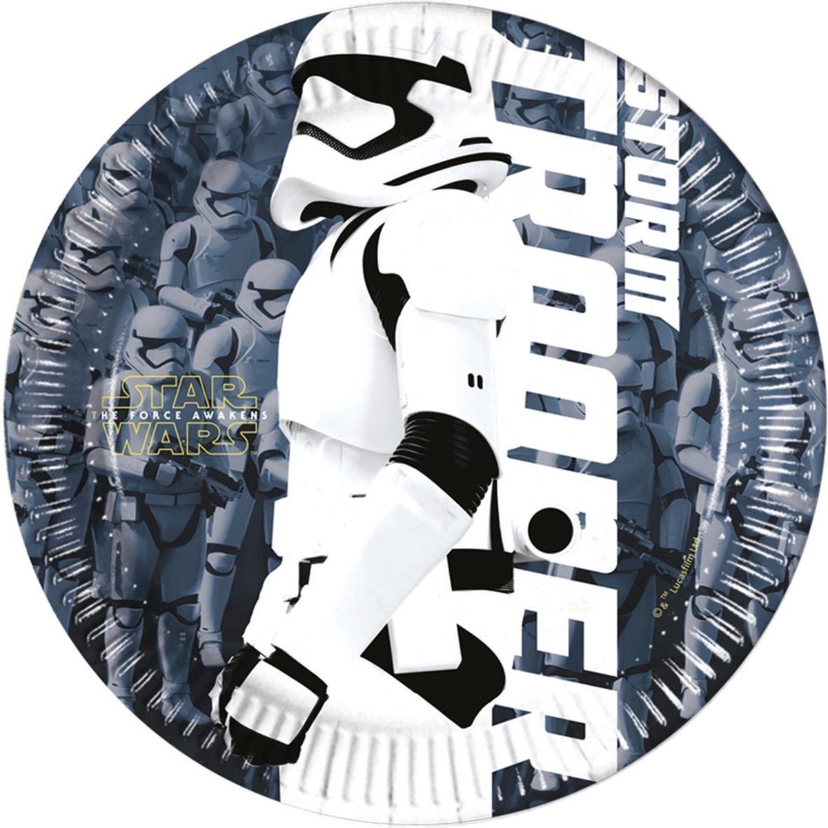 PROCOS - 8 kleine bordjes Stormtrooper Star Wars VII - Decoratie > Borden
