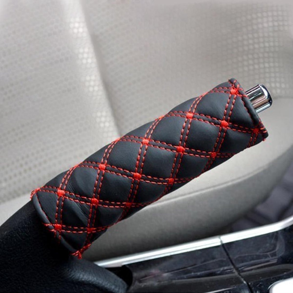 2 STKS Pookknop Pookstick Kussen Sets Cover Auto Accessoire Interieur Decoratie Pad (Rood)