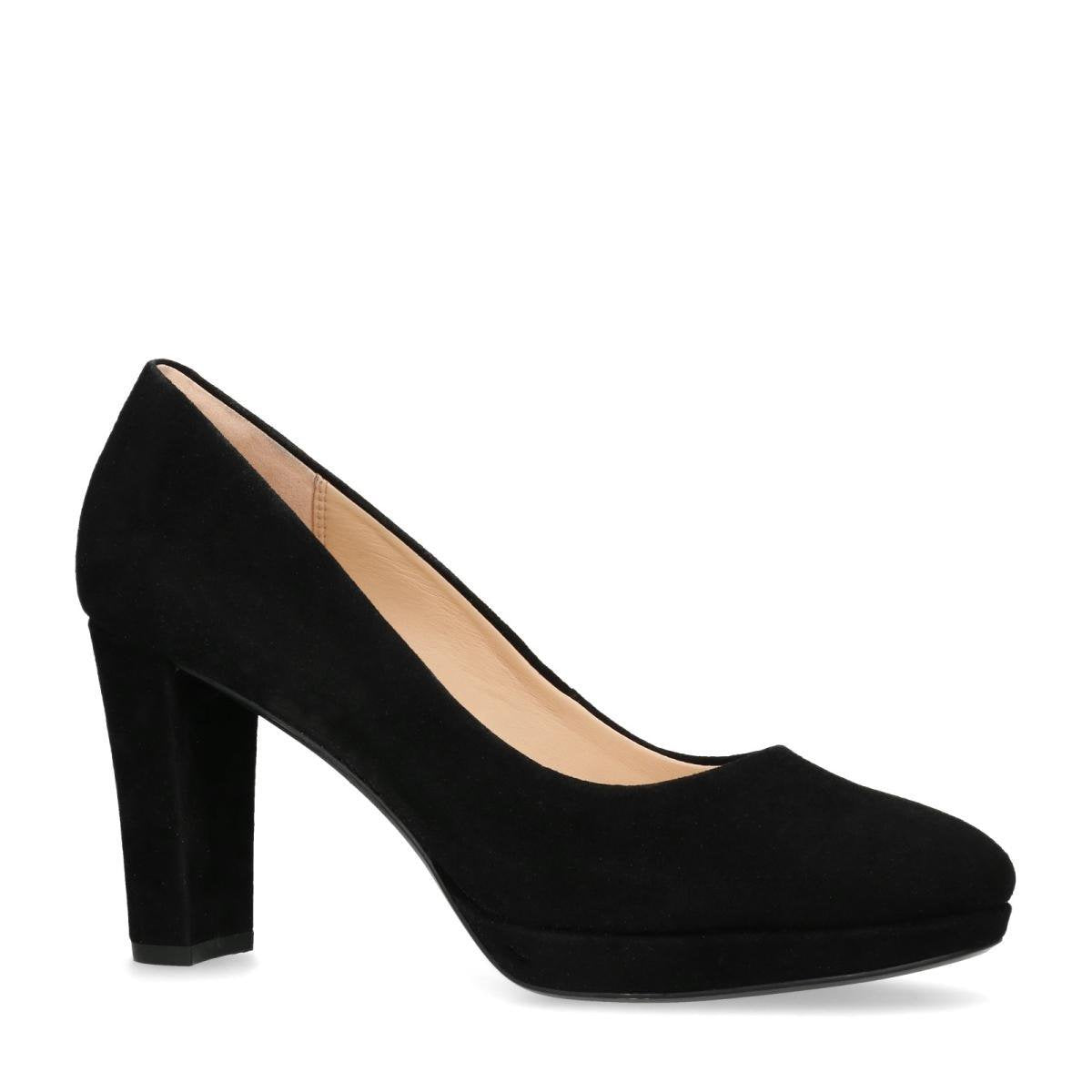 Clarks - Dames - Zwarte plateau pumps - Maat 41