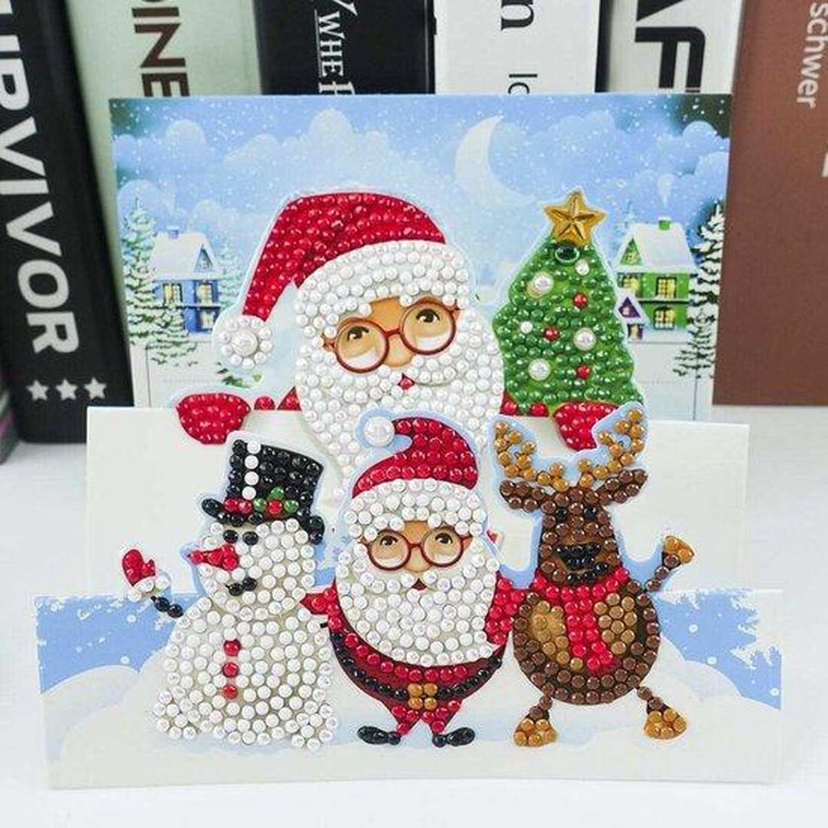 Diamond Painting kaart 3D Merry Christmas I