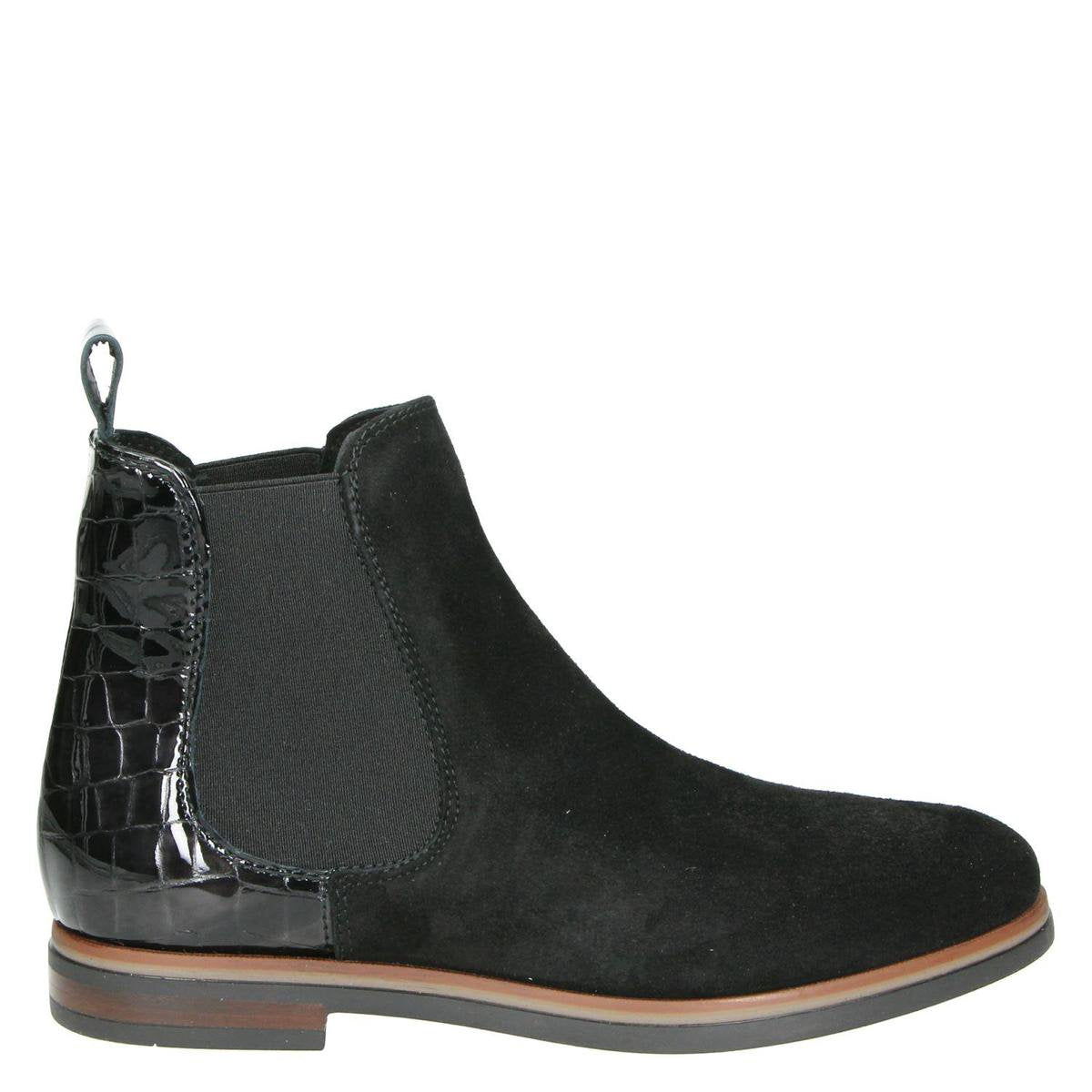 Nelson dames chelseaboot - Zwart - Maat 36