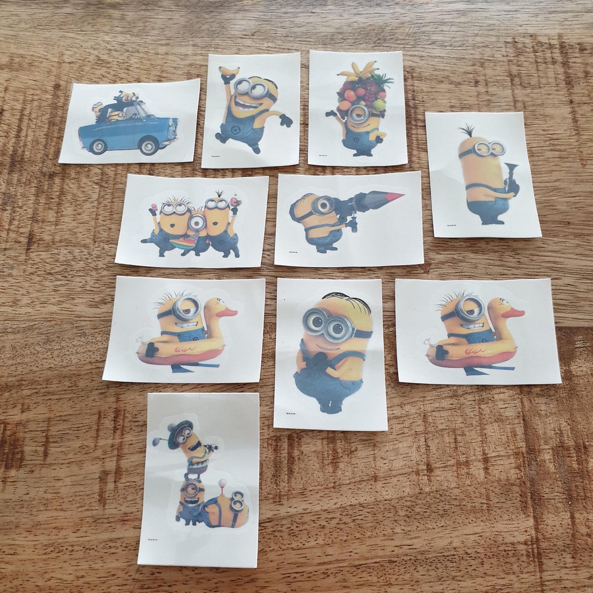 Minions tattoos - uitdeelcadeautjes