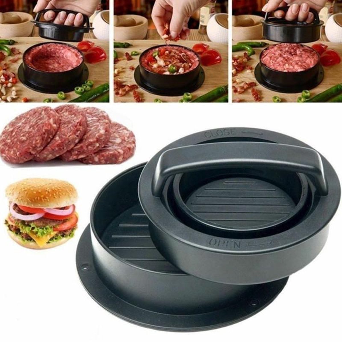 Hamburgerpers Voor De Perfecte Hamburger