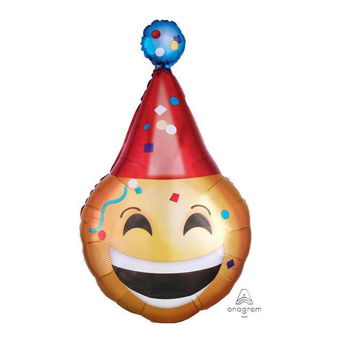 "Emoticon Party Hat" Folie Ballon