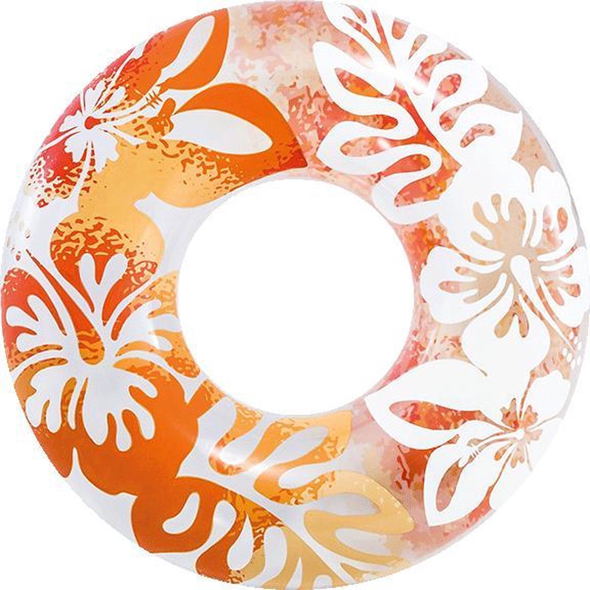 Opblaas zwemband Clear Color Tubes 91 cm | oranje