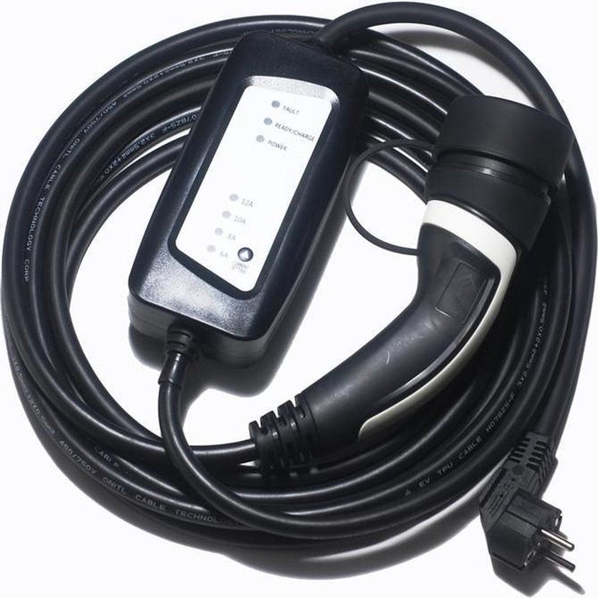 Hebei Shensi Type 2 draagbare oplader voor normale stopcontact (Schuko) 7 meter