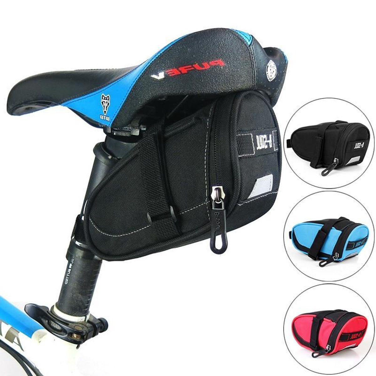 Fietstas - Zadeltas - Mountainbike - Racefiets - Opbergruimte - Rood
