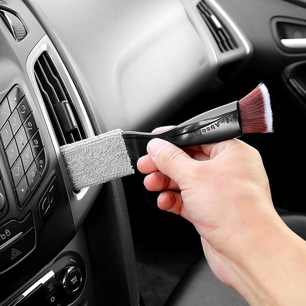 Luchtroosterborstel auto airconditioning reinigen-2 stuks