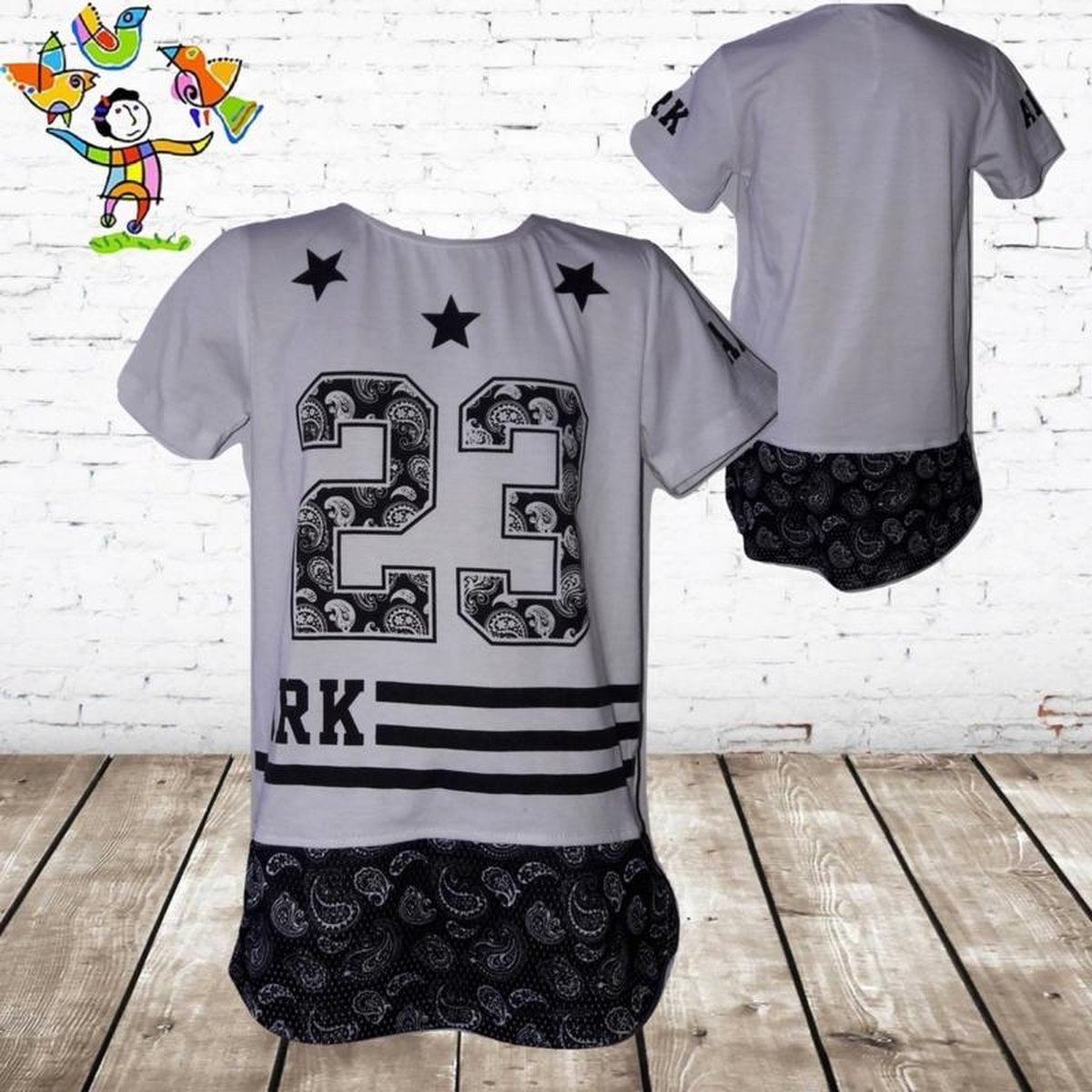 s&C Jongens t-shirt 23 wit 10