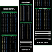 Designa Carpet Dart Mat - Non Slip Back - 290cm x 80cm - Rode rand