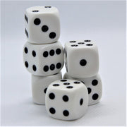Dobbelsteen wit 50 stuks (16x16x16mm)