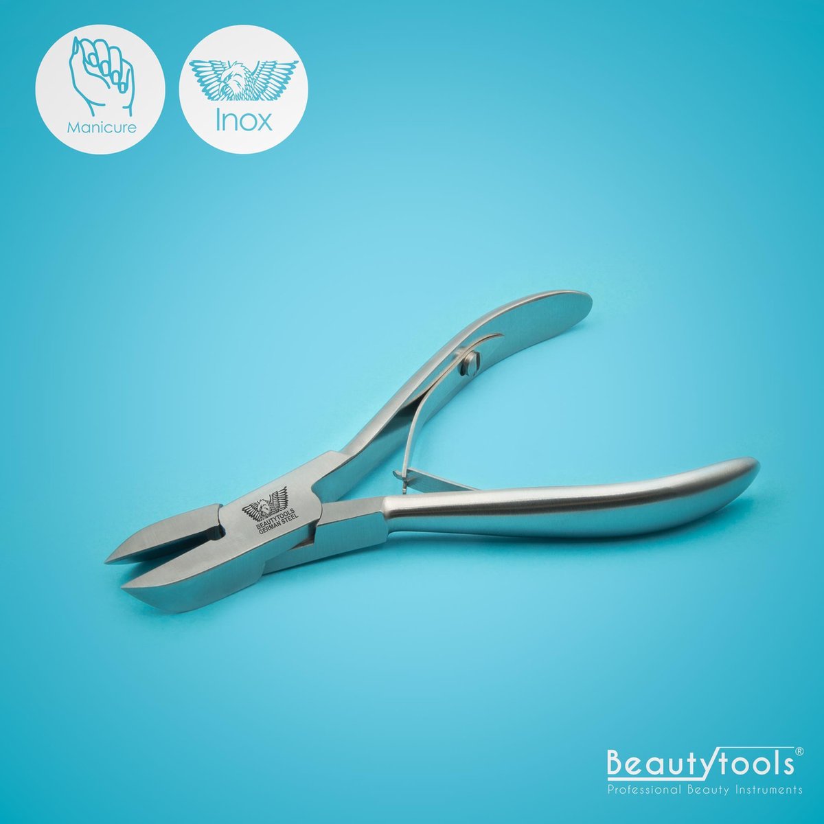 BeautyTools BasicCare Nageltang/Nagelknipper Voor Vinger- en Teennagels - Ergonomische Handvat – SmartCut - 17 mm Rechte Bek (NN-0157)